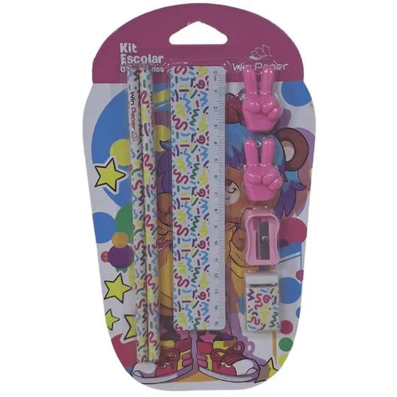 Kit Escolar 7 peças divertido