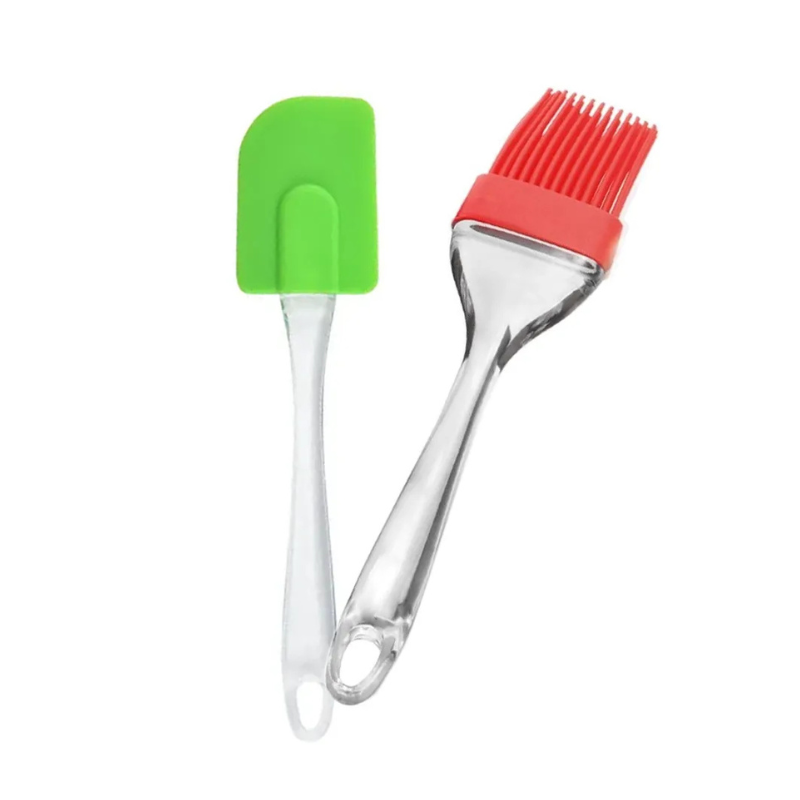 Espátula e Pincel Culinário Silicone 18x3cm