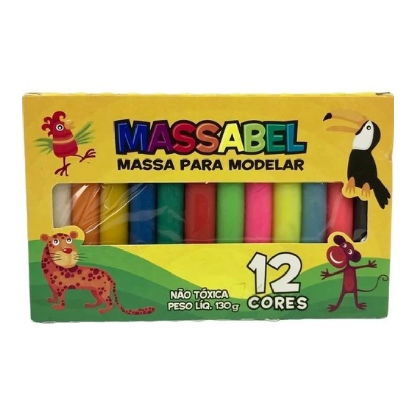 Massa de modelar 130g 12 unidades