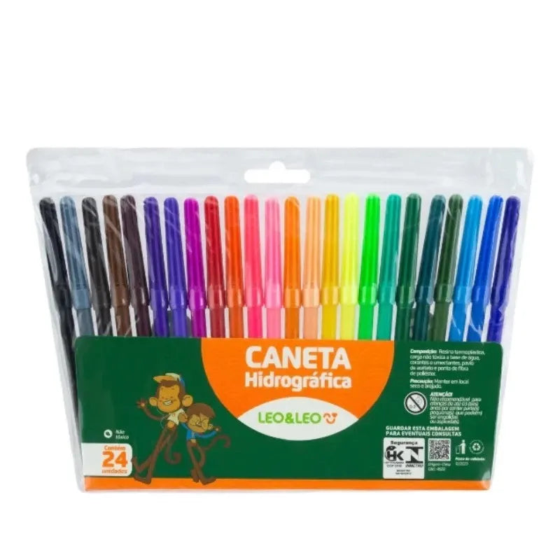 Canetinha Hidrografica 24 Cores