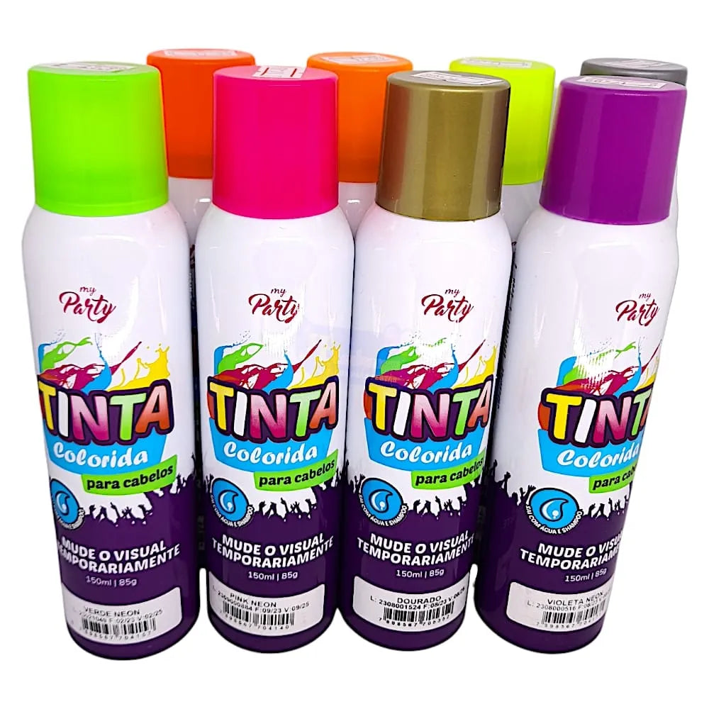 Tinta Spray de cabelo 80g 150ml
